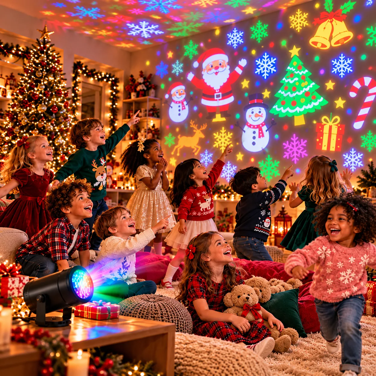 Festa de Natal com crianças